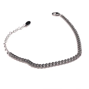 925 Adjustable link chain silver bracelet