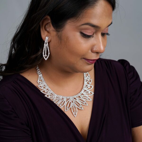 CZ Jewelry Set White Elegant Bridal Collection