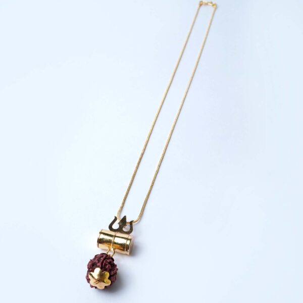 Rudraksha chain with Trishul