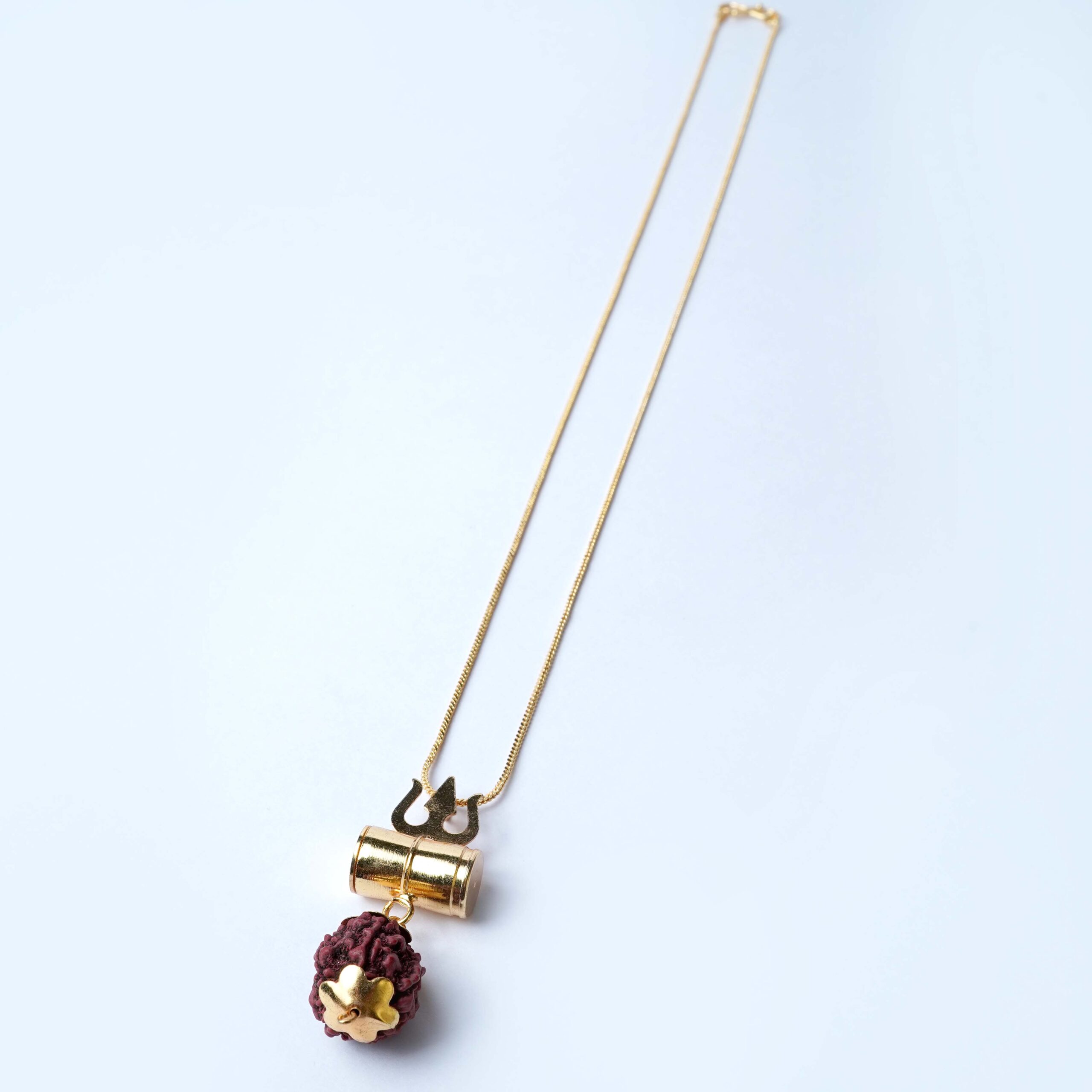 Rudraksha chain with Trishul