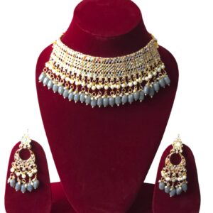 grey beads minakari