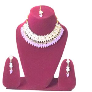 lavender beads minakari