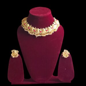 Gold Polished Temple Jewellery