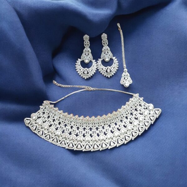 American diamond bridal set
