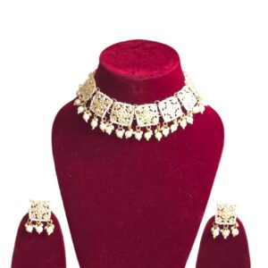 Kundan pearl necklace