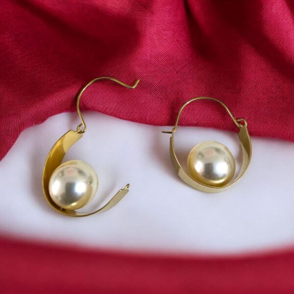 pearl drop earrings