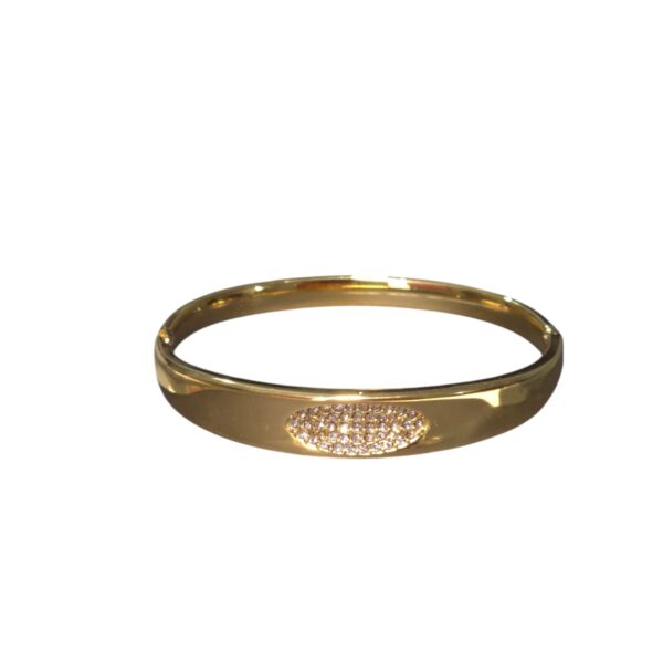 Anti tarnish gold bangle