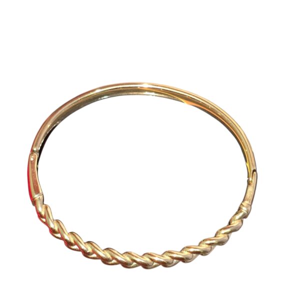 anti-tarnish gold braided bracelet