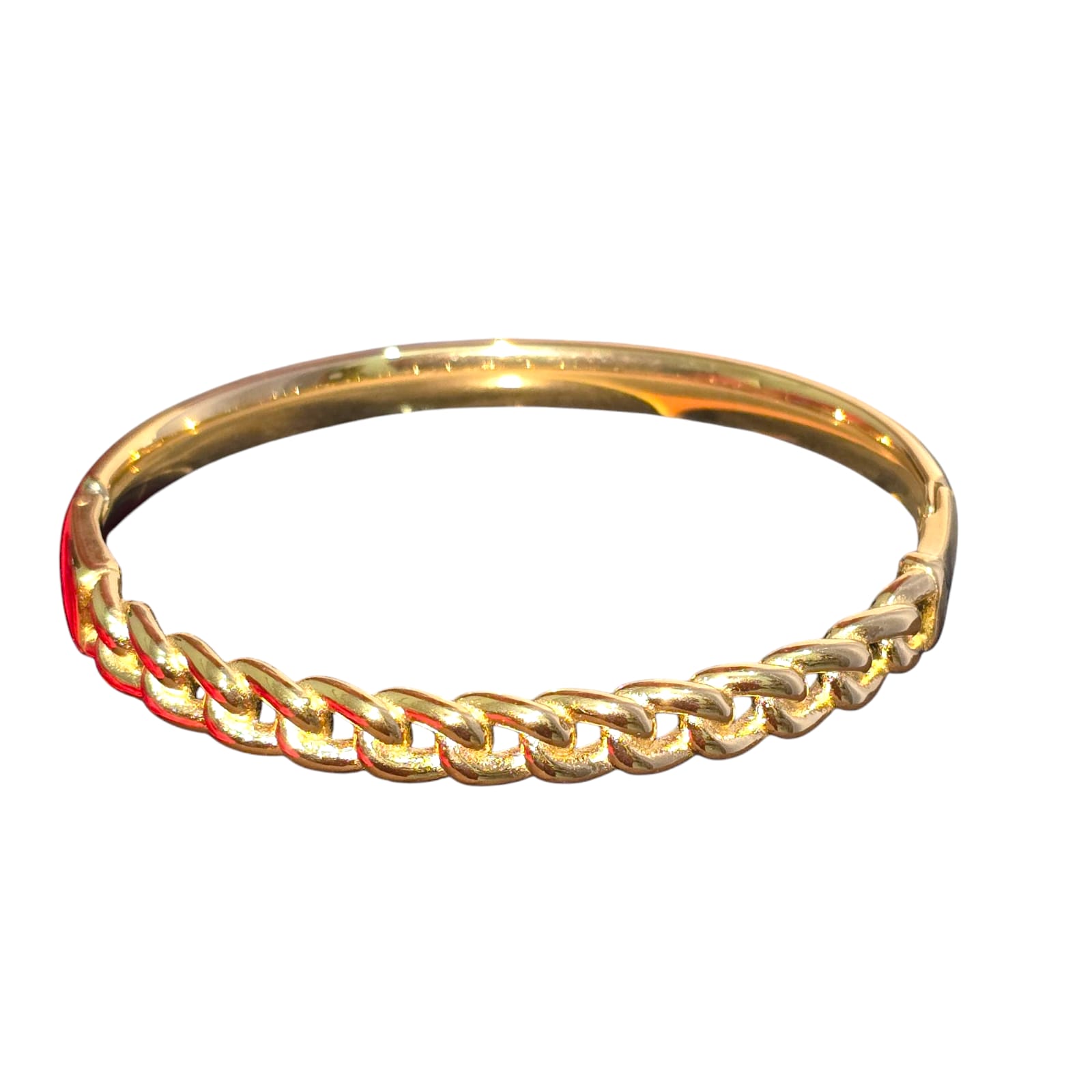 anti-tarnish gold braided bracelet