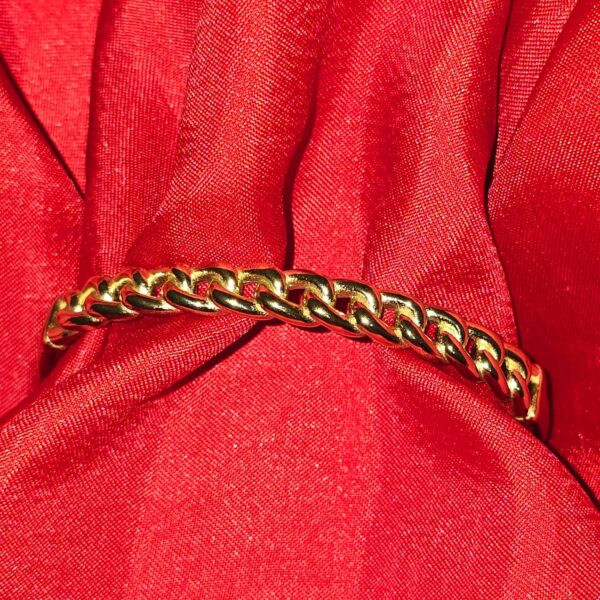anti-tarnish gold braided bracelet