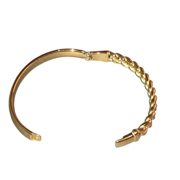anti-tarnish gold braided bracelet