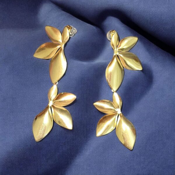 Gold Leaf Anti-Tarnish Earrings