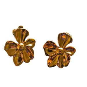 Golden flower stud