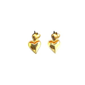 Double Heart Anti-Tarnish Earrings