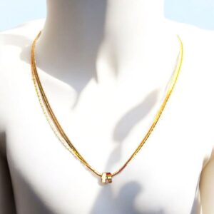 Anti-tarnish gold plated chain