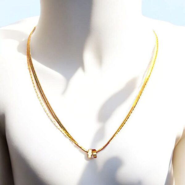 Anti-tarnish gold plated chain