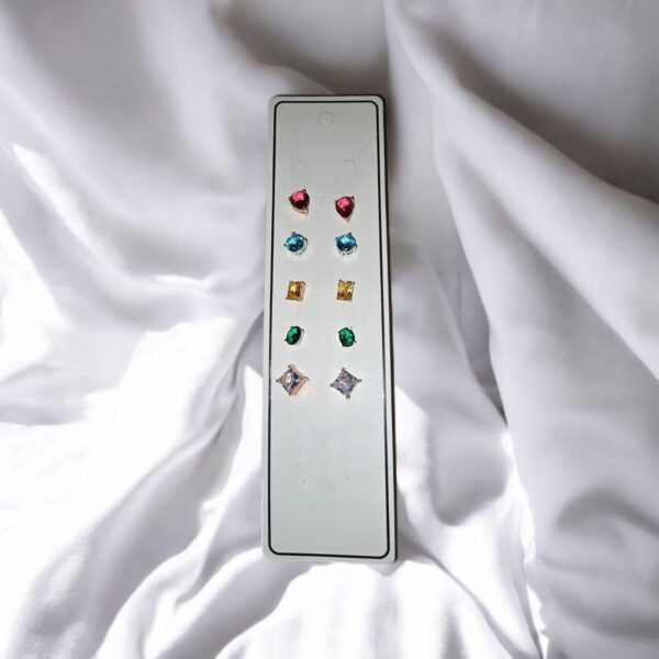 Zircon Stud Earrings Set